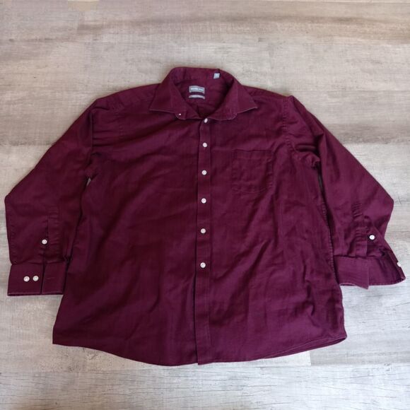 Michael Kors Other - Michael Kors Big Fit Stretch shirt XXL 18 1/2 34/35 Crimson